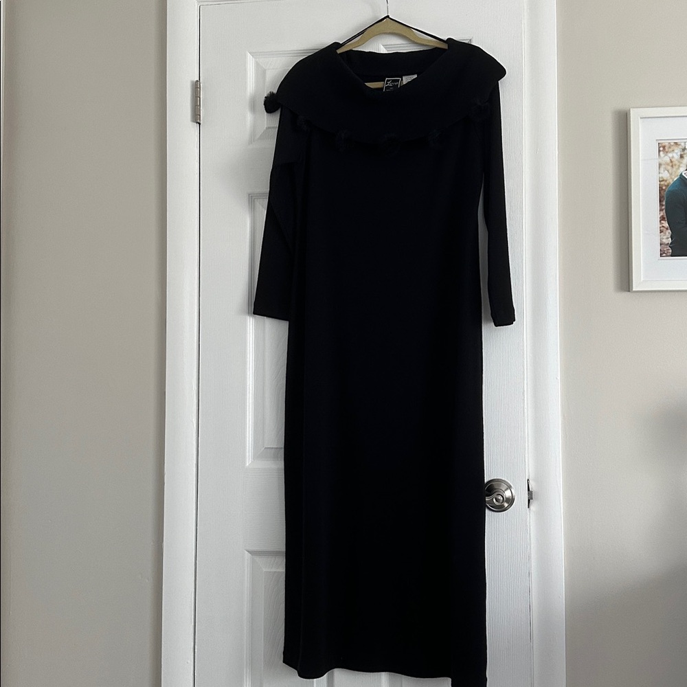 NWOT Elegant Black Long Sleeve Dress - Lennie New York